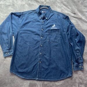 Mustang Men's Classic Denim Shirt - Dark Blue(0038)